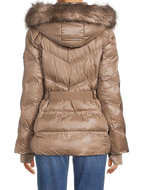 michael michael kors missy down short puff coat 